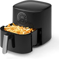 5 Quart Air Fryer, Electric Hot Oven Oilless Cooker，Lcd Digital Touch Screen with 7 Cooking Presets and 53 Recipes, Nonstick Basket，1500W ETL Listed (Black)