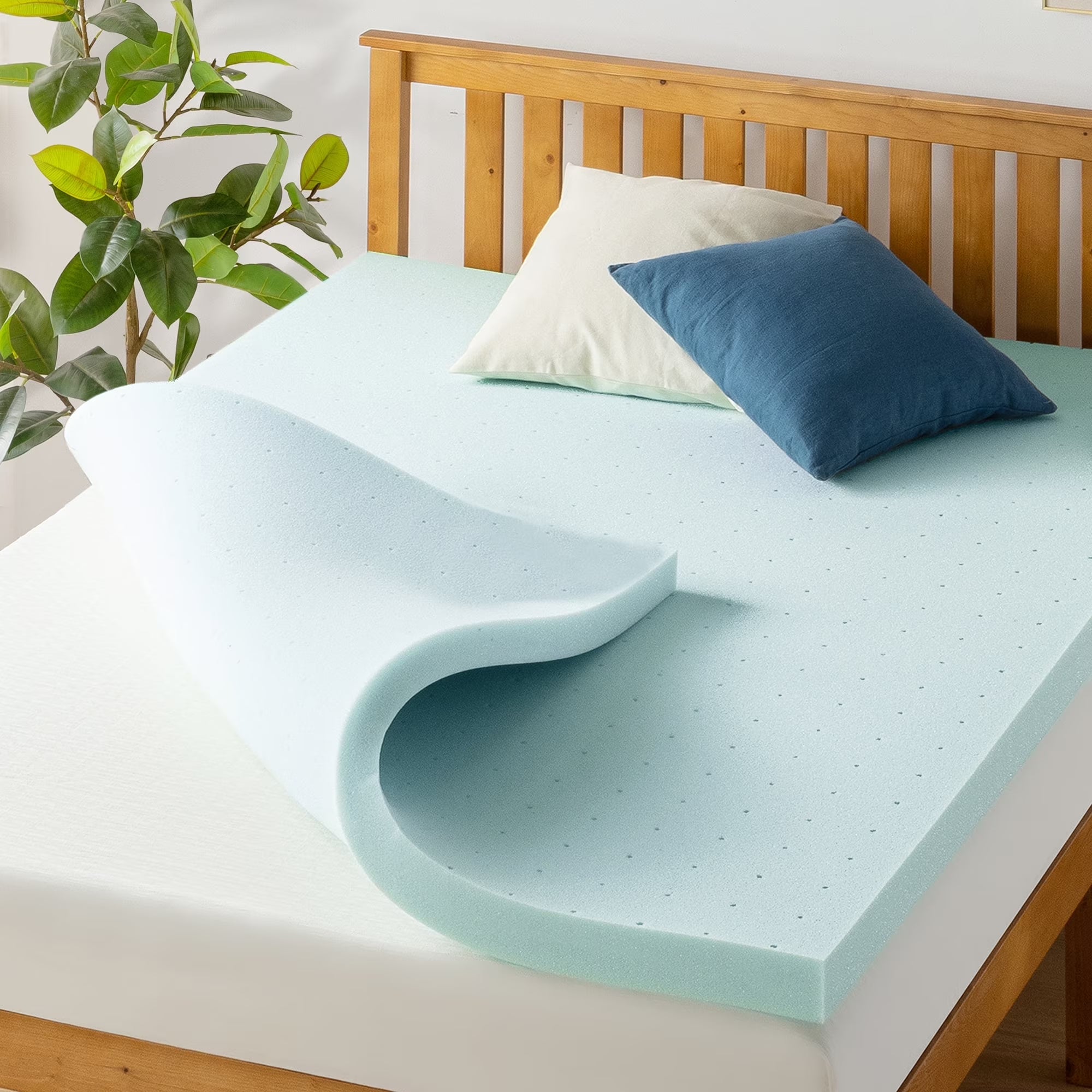 3" Cooling Gel Ventilated Memory Foam Mattress Topper, Twin-Xl