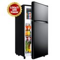 3.5 Cu.Ft Mini Fridge with Freezer - Dual-Door Small Refrigerator for Dorm Bedroom,Black